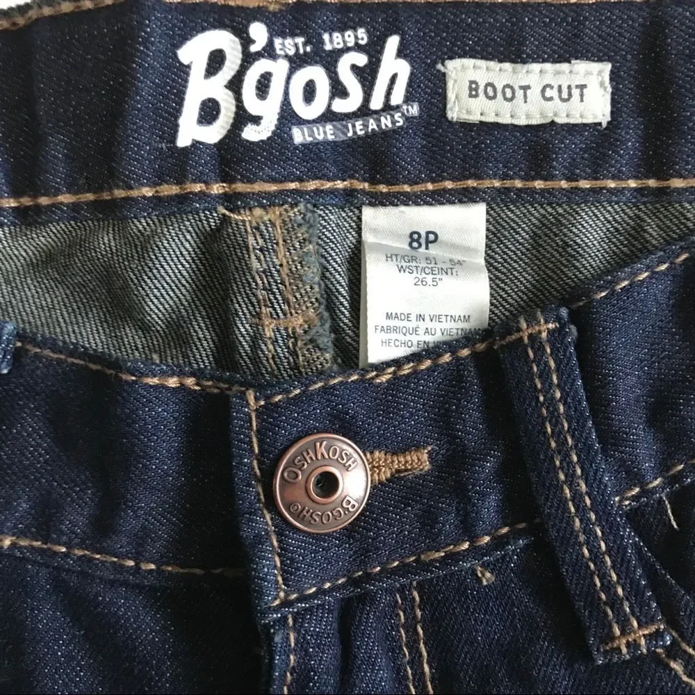 NWT OshKosh B’Gosh Boot Cut Girl’s Blue Jeans Sz 8P